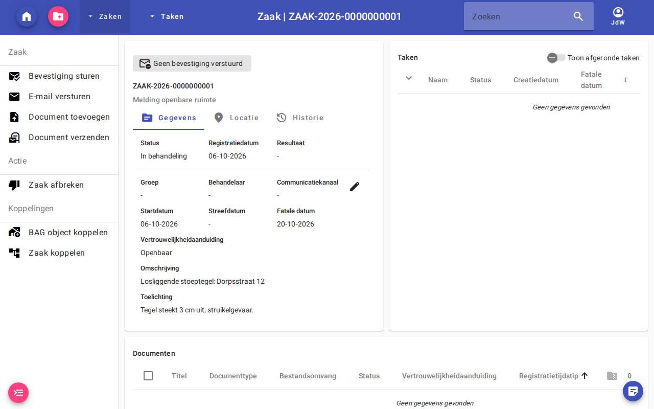 Een zaak in ZAC